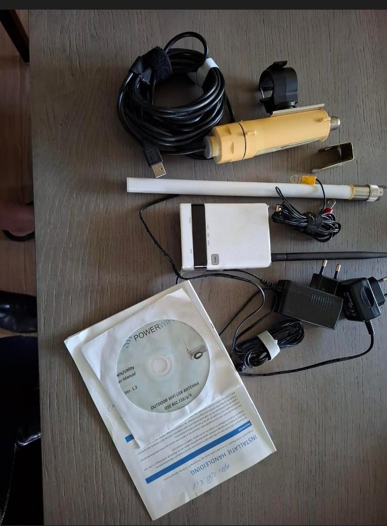 PowerWifi Outdoor USB Antenne met Router voor Camping, Ophalen of Verzenden, Zo goed als nieuw, Router, PowerWifi
