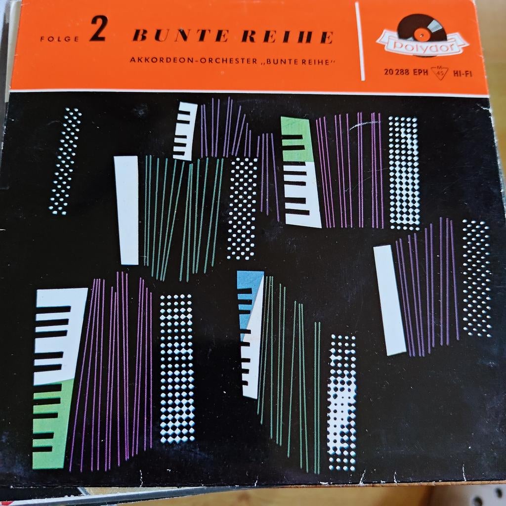 Polydor Akkoordeon-Orchester "Bunte Reihe" EP - Folg 2, Ophalen of Verzenden, 7 inch