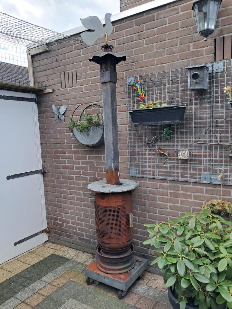 Houtkachel van gastank, Huis en Inrichting, Kachels, Ophalen of Verzenden