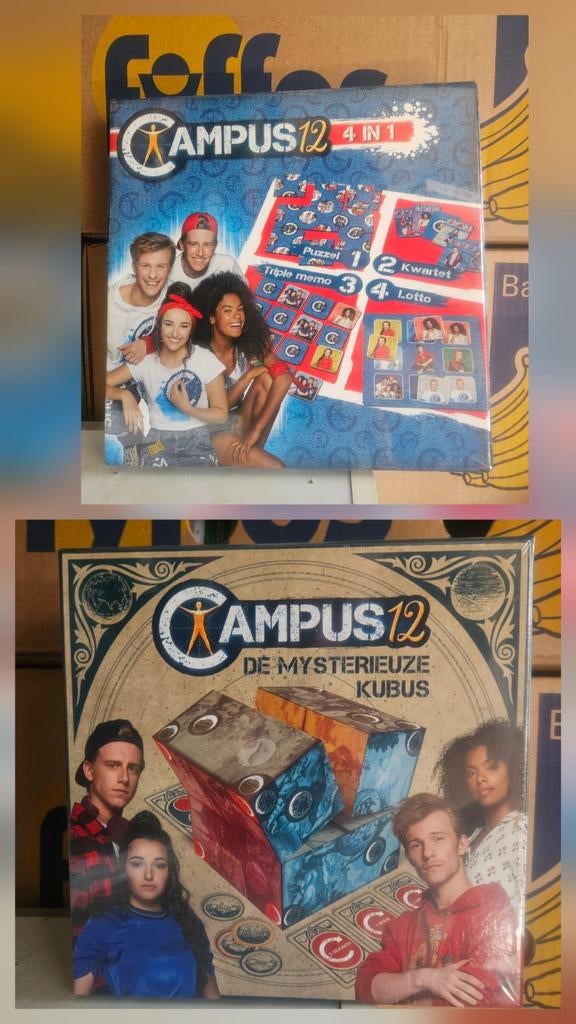 PARTIJ Campus 12 spellen - 500 stuks - studio 100, Vijf spelers of meer, Ophalen, Nieuw, Studio 100