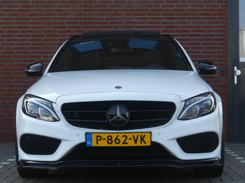 Mercedes-Benz C-Klasse C400  4MATIC 2017, Auto's, Mercedes-Benz, 1800 kg, Zwart, Leder, Stationwagon