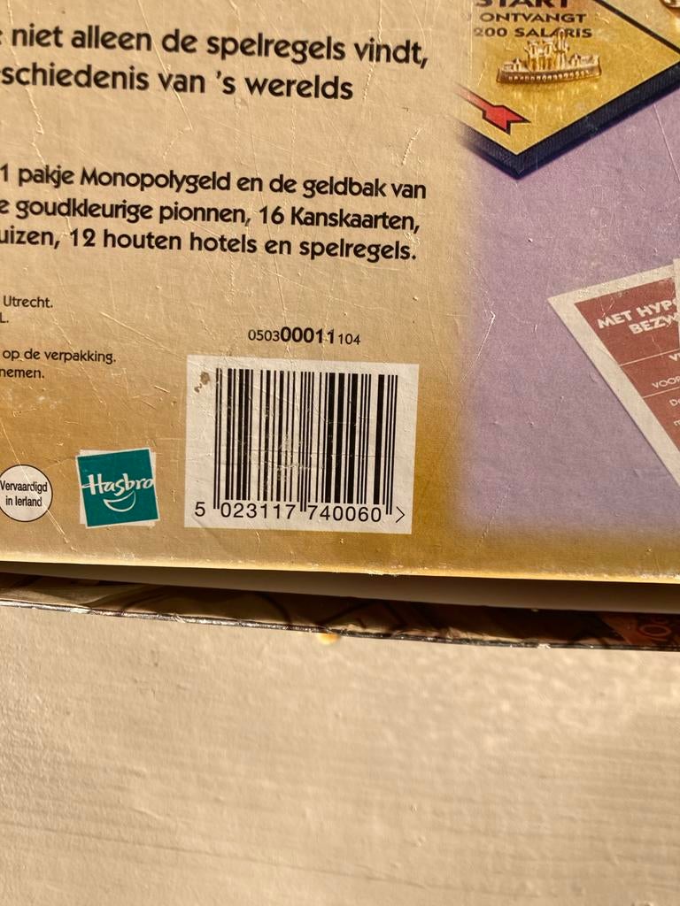 Monopoly bordspel - Compleet in doos, Drie of vier spelers, Ophalen of Verzenden, Gebruikt