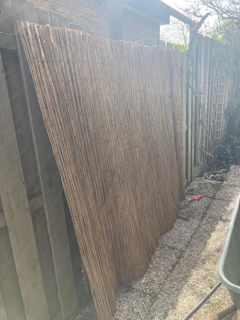 Rietmat, Tuin en Terras, Tuinschermen, Ophalen, Zo goed als nieuw, 200 cm of meer, 150 tot 200 cm