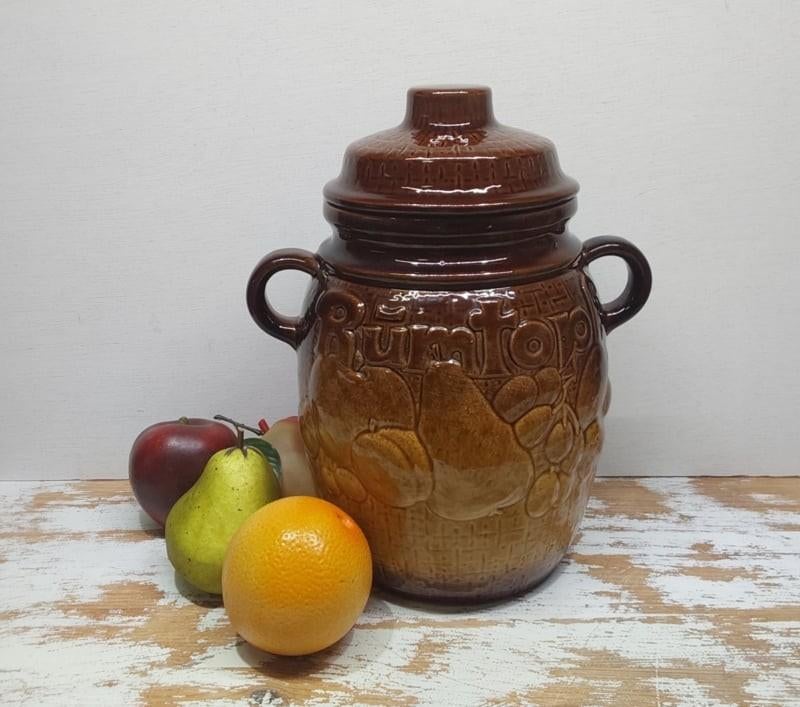 Vintage aardewerk Rumtopf van Scheurich, Ophalen of Verzenden