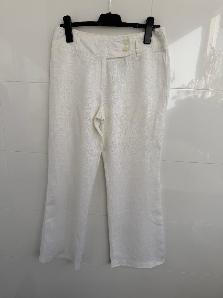 Broek wit van Arkel, Kleding | Dames, Van Arkel, Wit, Zo goed als nieuw, Lang