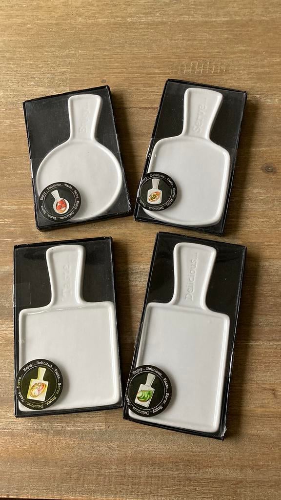 Tapas schaaltjes 4x, Huis en Inrichting, Keuken | Servies, Nieuw, Ophalen of Verzenden, Overige stijlen, Glas