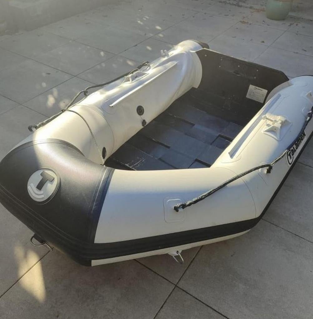 Rubberboot met motor 2,5pk, Watersport en Boten, Zo goed als nieuw, Hout, Benzine, Minder dan 70 pk