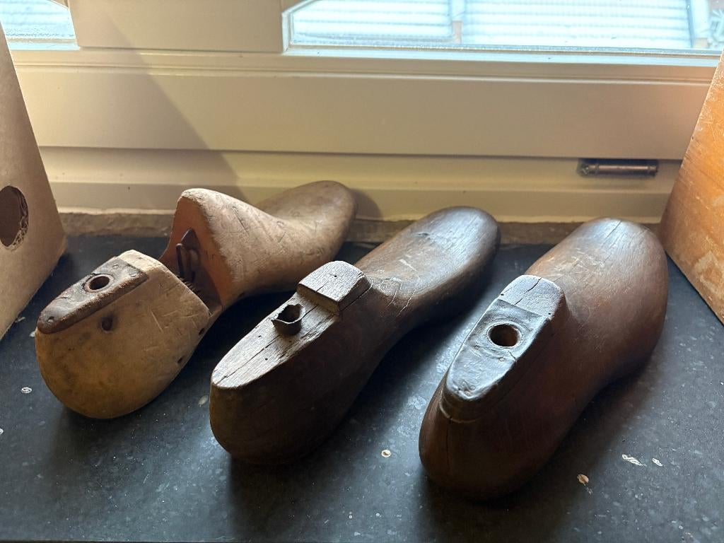3x houten Schoen leest, mal Mt 47, Ophalen of Verzenden