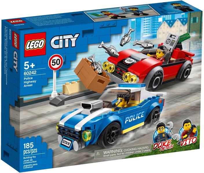 Lego City set 60242 Politiearrest op de snelweg, Kinderen en Baby's, Speelgoed | Duplo en Lego, Nieuw, Lego, Complete set, Compleet