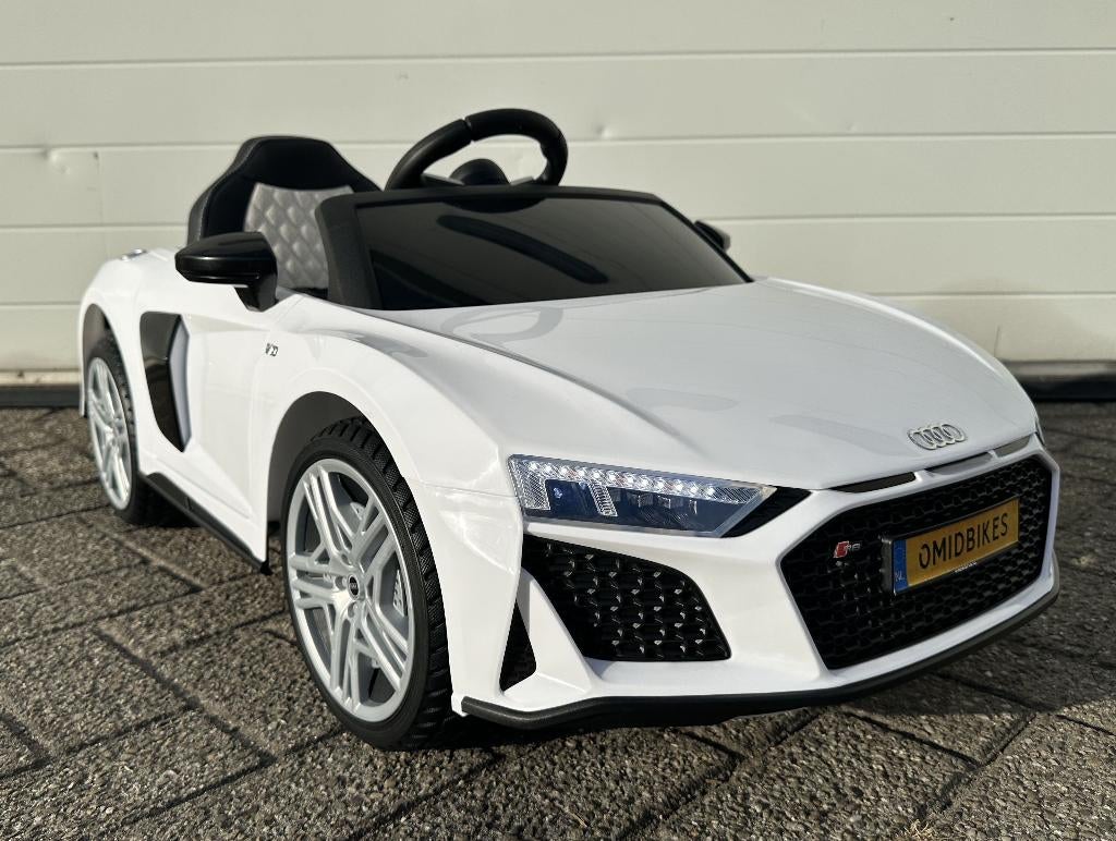 Audi R8 12v zwart Afstands. - Bluetooth - Leder en Rubberba, Ophalen of Verzenden, Nieuw, Overige typen