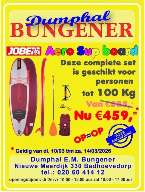 Supboard Nieuw in de doos opblaasbaar., Ophalen of Verzenden, Nieuw, SUP-boards