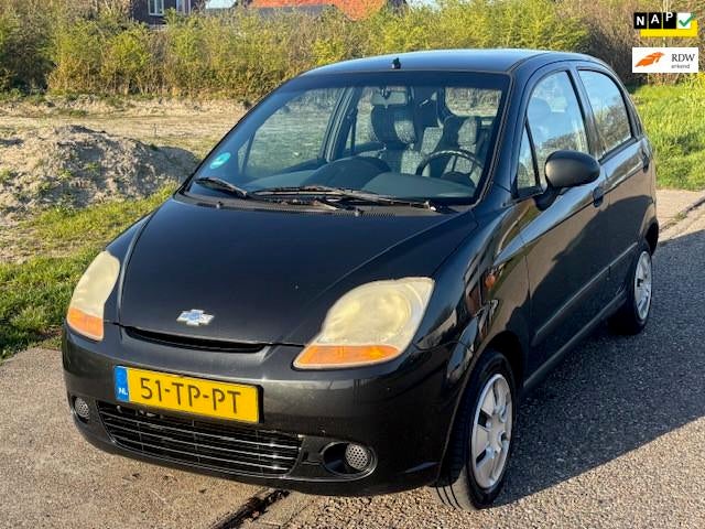 Chevrolet Matiz /0.8 Breeze Airco Electric pakket Audio-CD/M, Auto's, Chevrolet, Voorwielaandrijving, Stof, Gebruikt, Zwart
