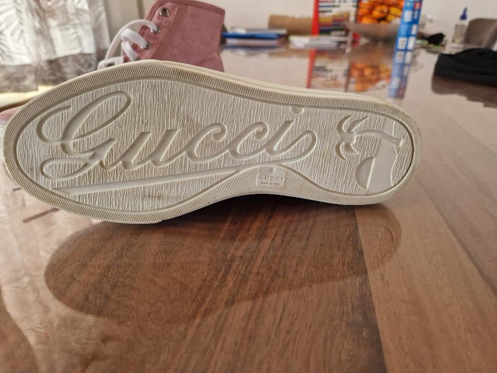 Gucci High-Top sneakers, Ophalen of Verzenden, Roze, Gucci, Sneakers of Gympen