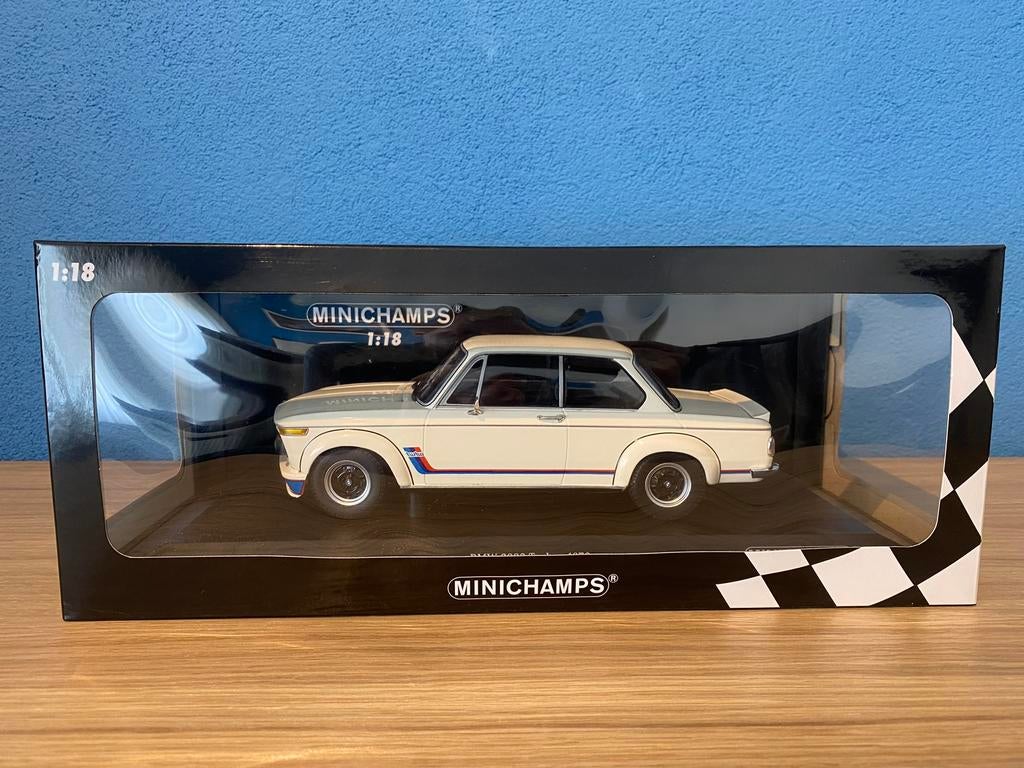 BMW 2002 Turbo Minichamps Alpinewit  1:18, Ophalen of Verzenden, Nieuw, Auto, MiniChamps