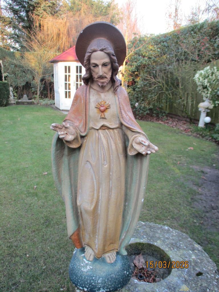 Te koop: Oud H. Hartbeeld., Antiek en Kunst, Antiek | Religie, Ophalen of Verzenden