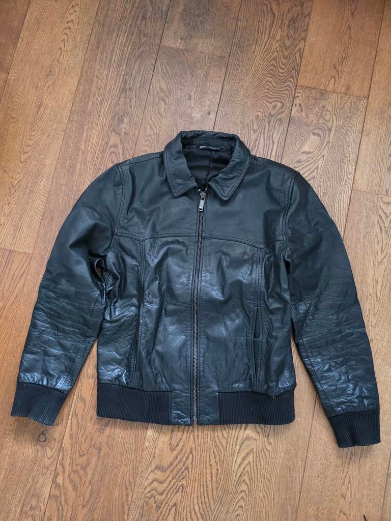 Leren jas - bijna nieuw - perfecte staat, Ophalen of Verzenden, Zo goed als nieuw, Maat 56/58 (XL), Zwart