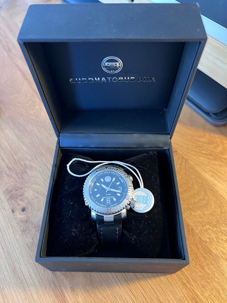 Buddha to Buddha Aquatic Explorer 2.0 horloge, Overige merken, Leer, Staal, Polshorloge