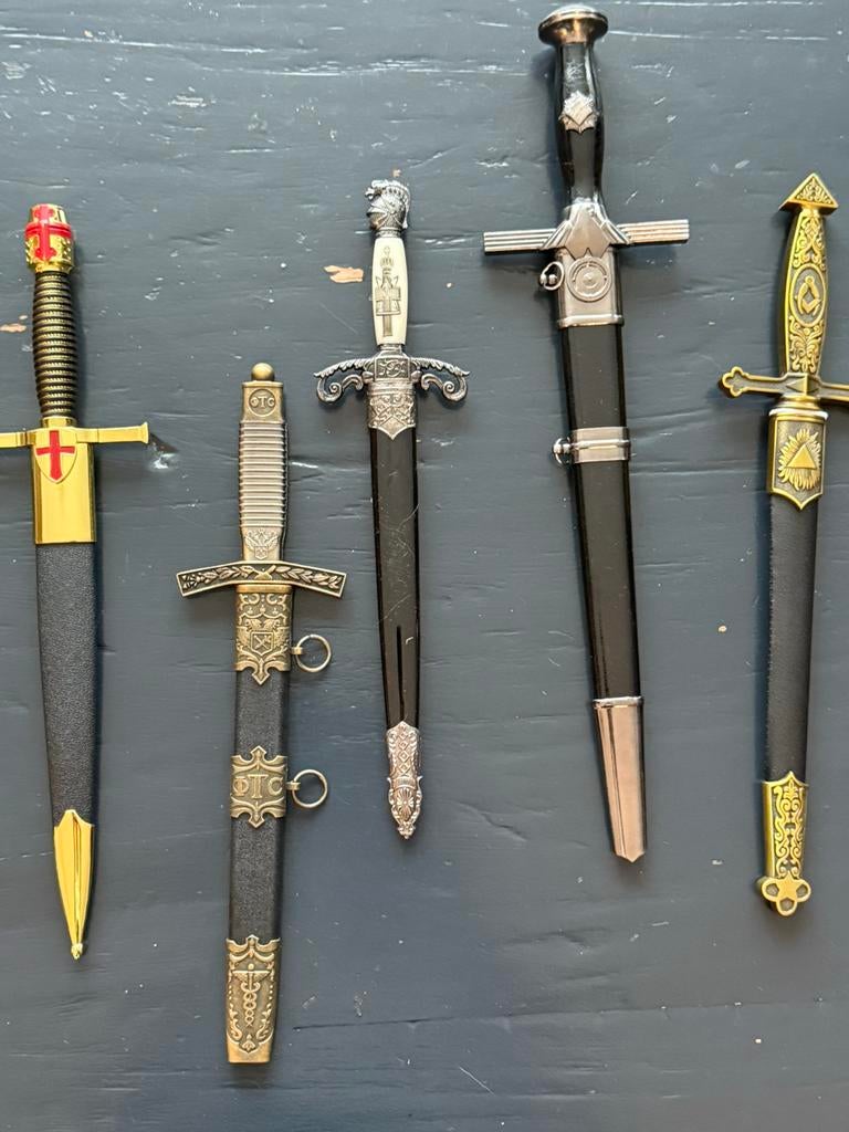 Decoratieve dolken set van 4 stuks, Verzamelen, Ophalen of Verzenden, Gebruikt