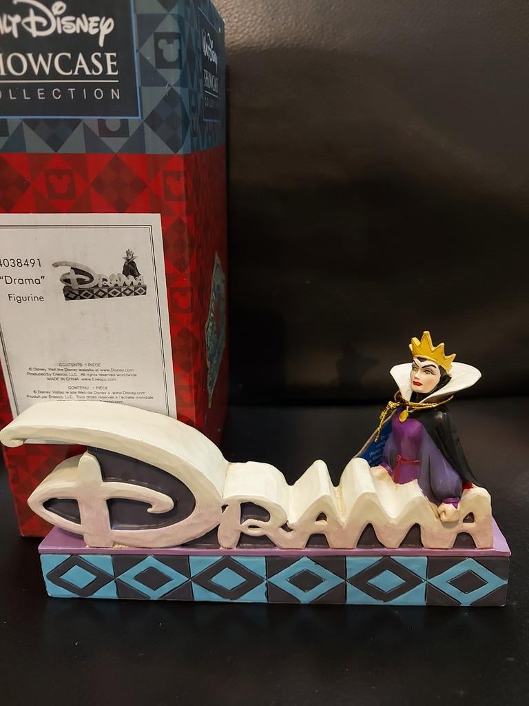 Jim Shore Retired Disney Traditions wordplaque Evil Queen, Ophalen, Zo goed als nieuw, Beeldje of Figuurtje