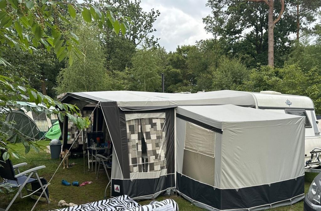 Doréma Locarno Season voortent maat 14 + luifel + aanbouw, Caravans en Kamperen, Voortenten en Luifels, Ophalen