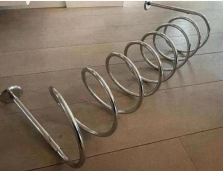 Prachtige Vintage spiraal kapstok, Zo goed als nieuw, Minder dan 100 cm, Metaal, Ophalen