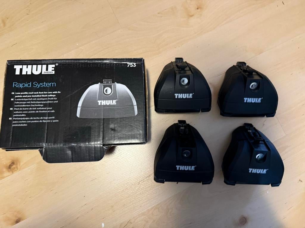 Thule Rapid System 753 dakdragerset Hyundai Kona 2019-2020, Auto diversen, Dakdragers, Ophalen, Zo goed als nieuw