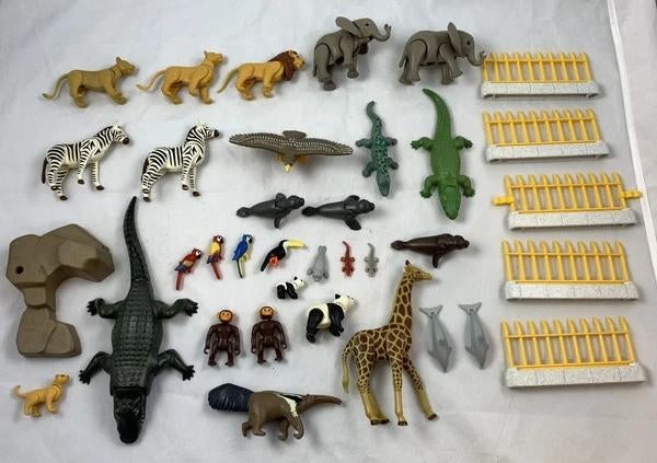 Playmobil Dierentuin Safari Dieren Set Giraffe Olifant Leeuw, Coolsingel 104, 3011 AG Rotterdam, Netherlands, Verzenden, Zo goed als nieuw