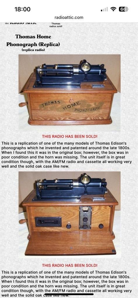 Oude antieke radio, Ophalen of Verzenden