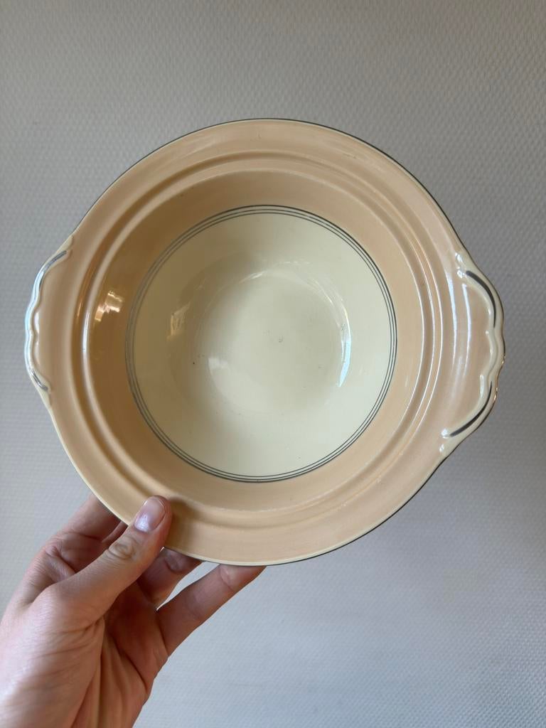 Antieke Johnson Bros. Roze Serveerschaal Victorian, Servies, Ophalen of Verzenden