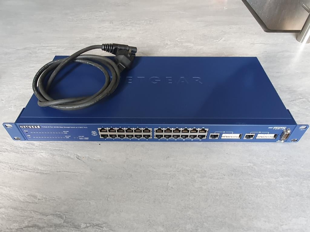 Netgear switch ProSafe 24 port, Ophalen of Verzenden, Zo goed als nieuw