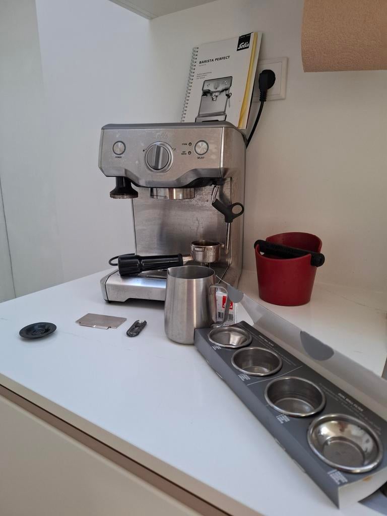 Solis Barista Perfect, Witgoed en Apparatuur, Koffiezetapparaten, Gebruikt, Espresso apparaat, Gemalen koffie, Ophalen of Verzenden
