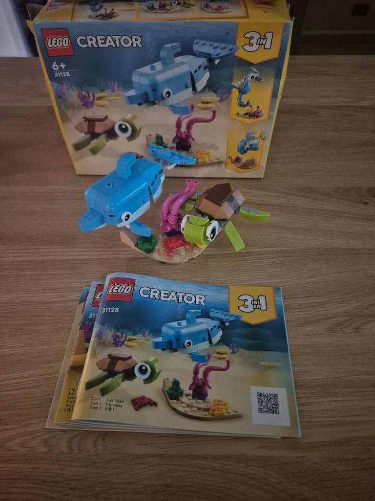 LEGO Creator 31128 Dolfijn en Schildpad 3-in-1 set, Ophalen of Verzenden
