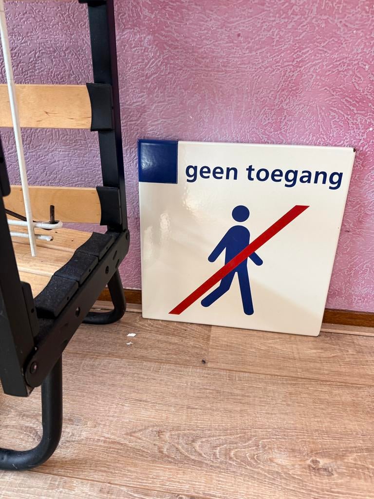 Geen Toegang perron bord, Ophalen of Verzenden, Gebruikt, Trein, Overige typen