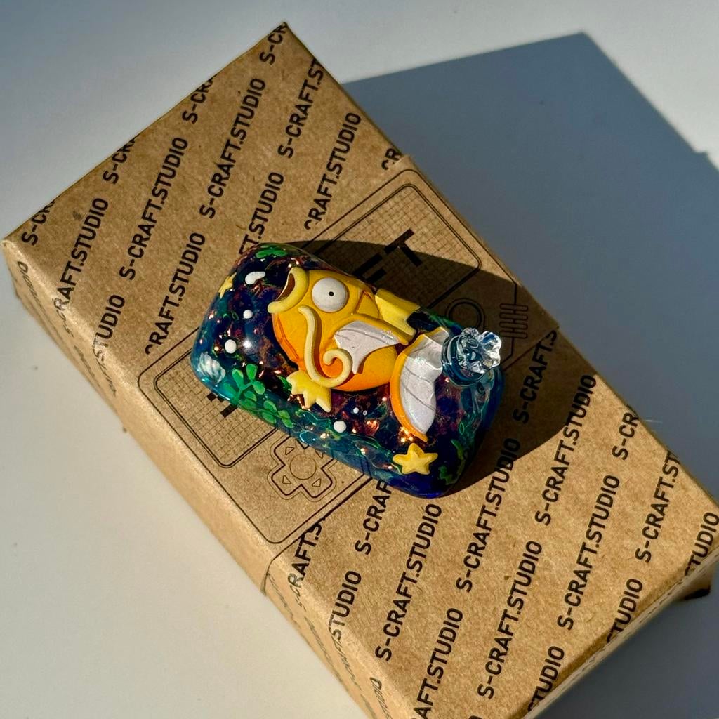 Shiny Magikarp S-craft Custom Keycap 1.75u (Caps Lock), Ophalen of Verzenden, Overige indelingen, Nieuw, Gaming toetsenbord