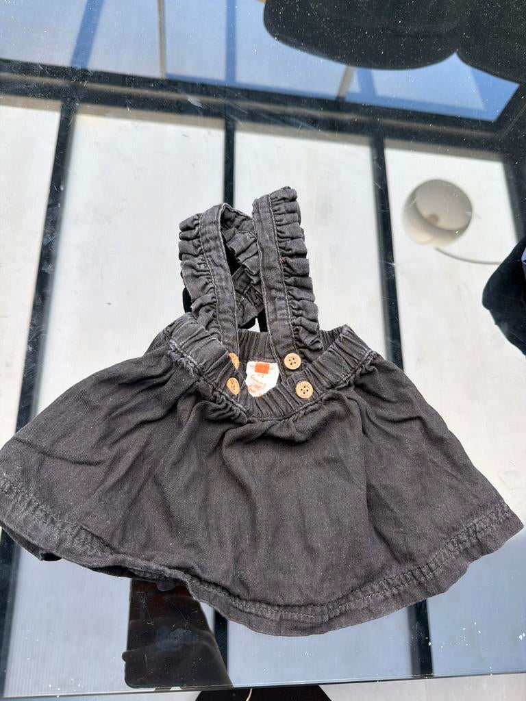 Zwart rokje met bretels, Kinderen en Baby's, Ophalen of Verzenden, Gebruikt, Jongetje of Meisje