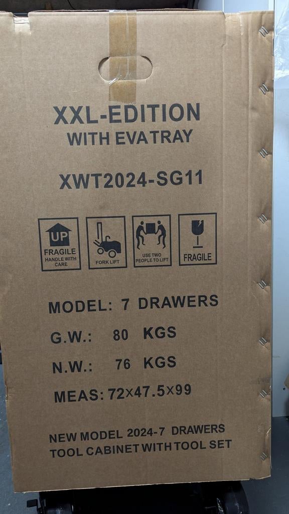 SG Tools SG11 gereedschapswagen 259-delig, Ophalen, Nieuw