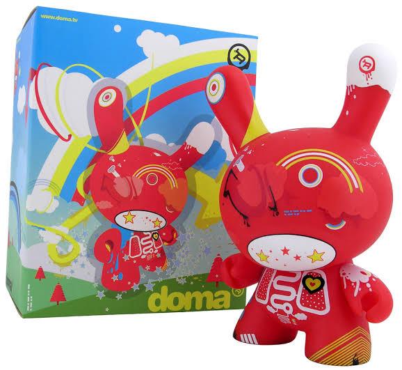 Kidrobot DOMA DUNNY Red Variant 8 inch designer toy - 2005, Verzenden, Nieuw