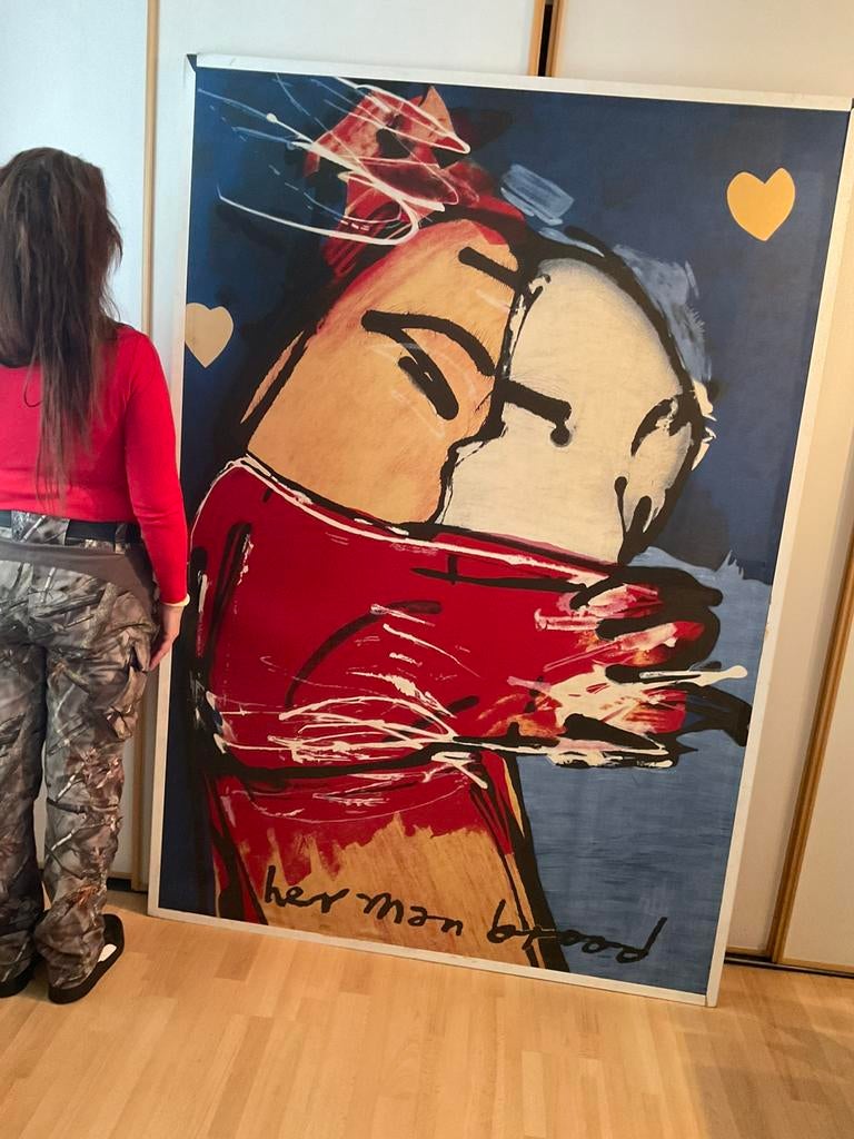 Herman Brood Doek op Frame, Ophalen