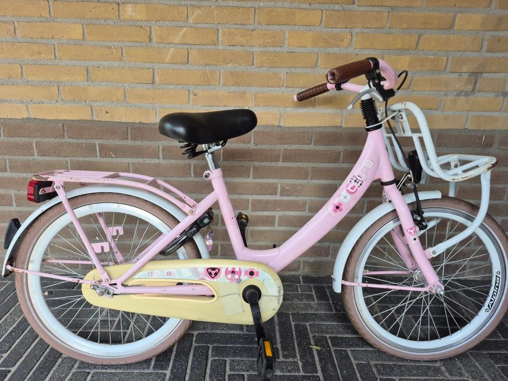 Roze Alpina Clubb 14 inch meisjesfiets met voordrager., Ophalen, Gebruikt, 20 inch, Handrem