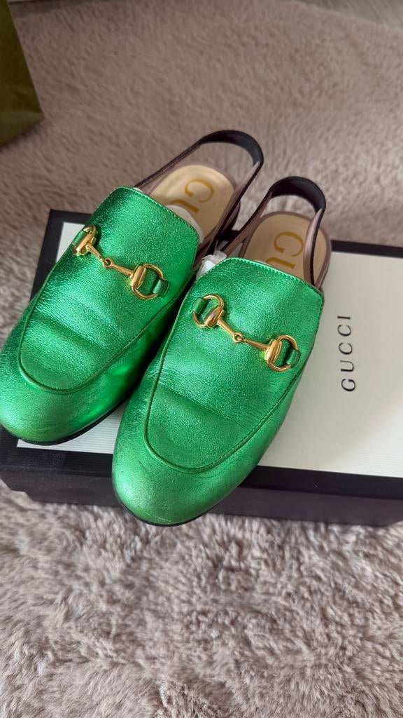 Gucci Princetown muiltjes-origineel, Kinderen en Baby's, Ophalen of Verzenden, Zo goed als nieuw, Jongen of Meisje, Overige typen