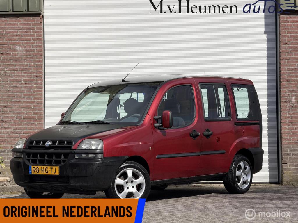 Fiat Doblo 1.2 SX Minicamper Dubbel schuif Benzine, Auto's, Fiat, Gebruikt, 4 cilinders, Origineel Nederlands, Bedrijf