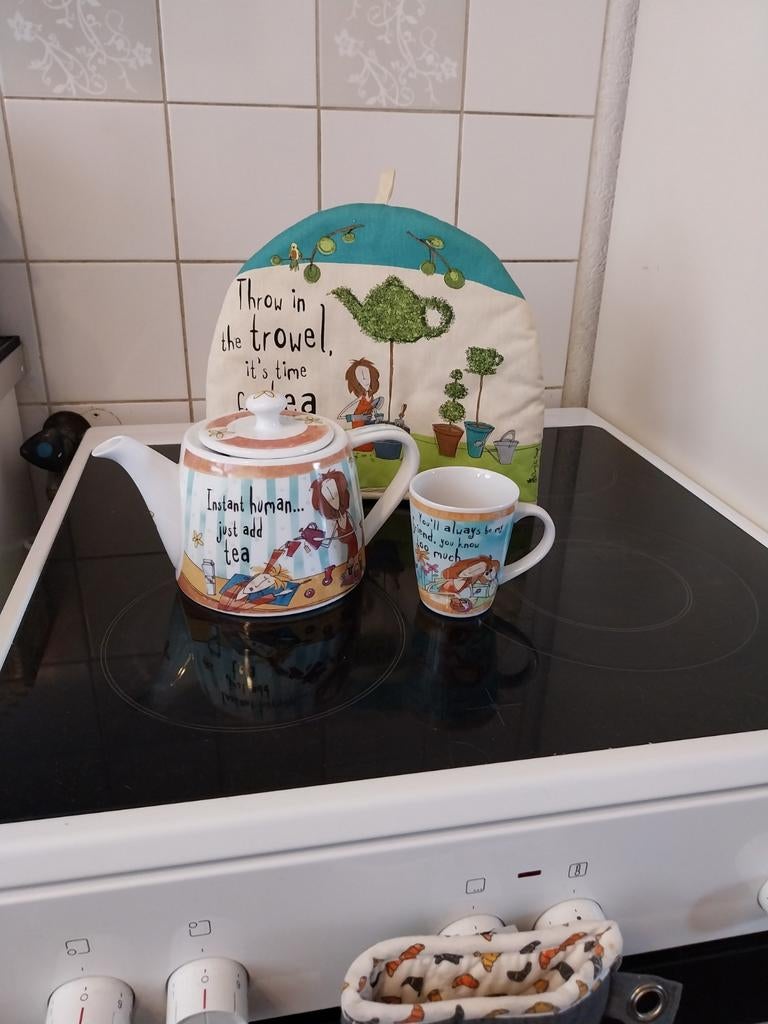 Johnson Bros Born to Shop theepot en mok, Ophalen of Verzenden, Nieuw