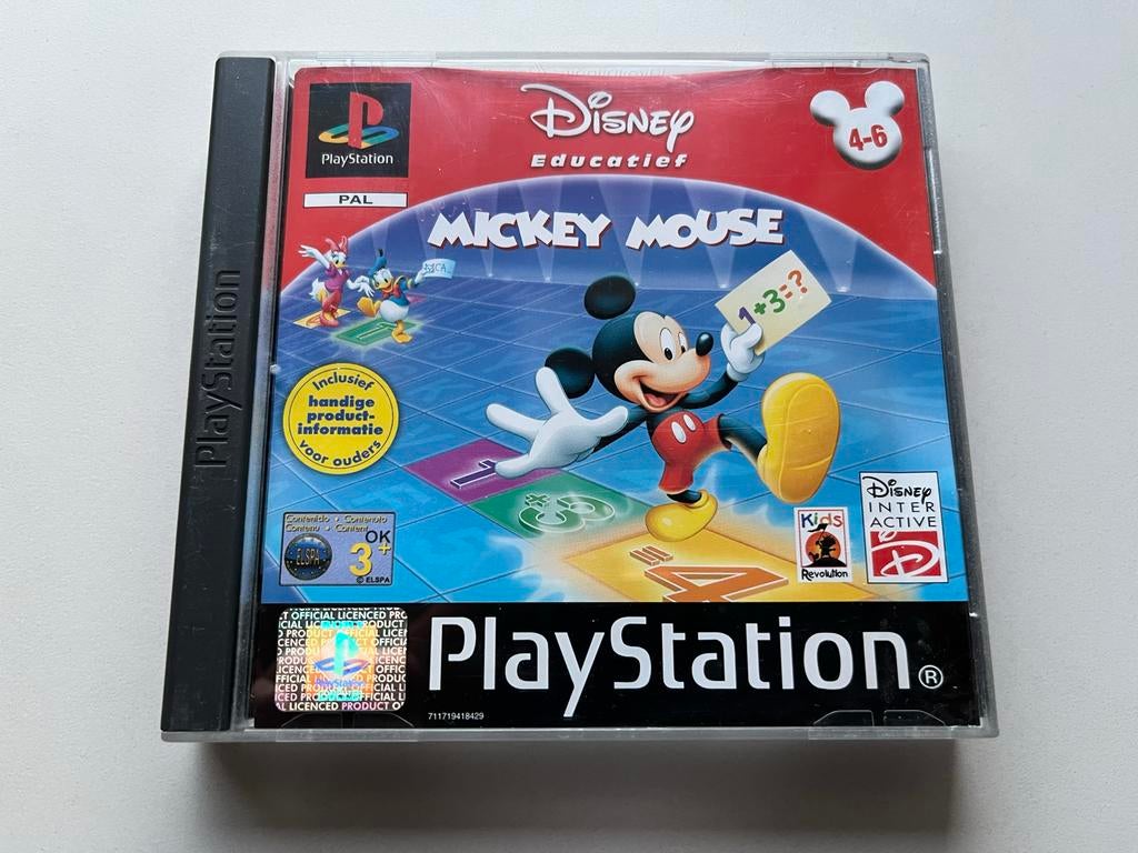Disney Educatief Mickey Mouse PS1 top staat, Spelcomputers en Games, Puzzel en Educatief, Gebruikt, Ophalen of Verzenden, Vanaf 3 jaar