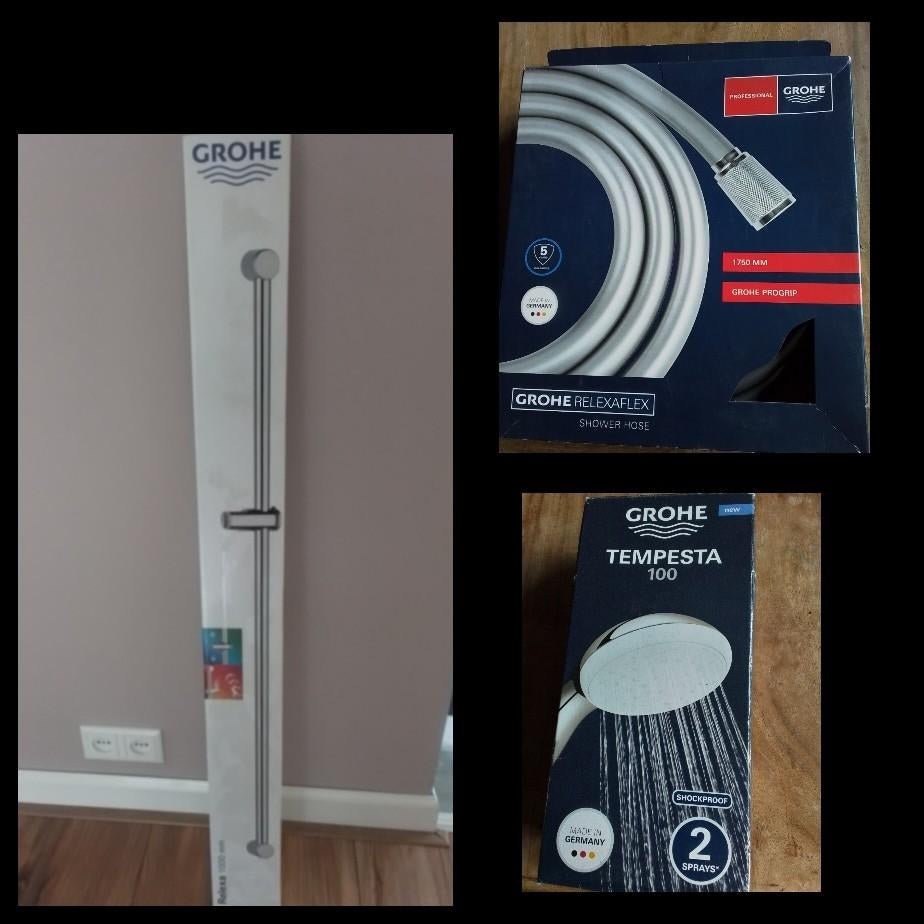 Grohe glijstang douchekop doucheslang, Ophalen of Verzenden, Nieuw, Chroom, Douche