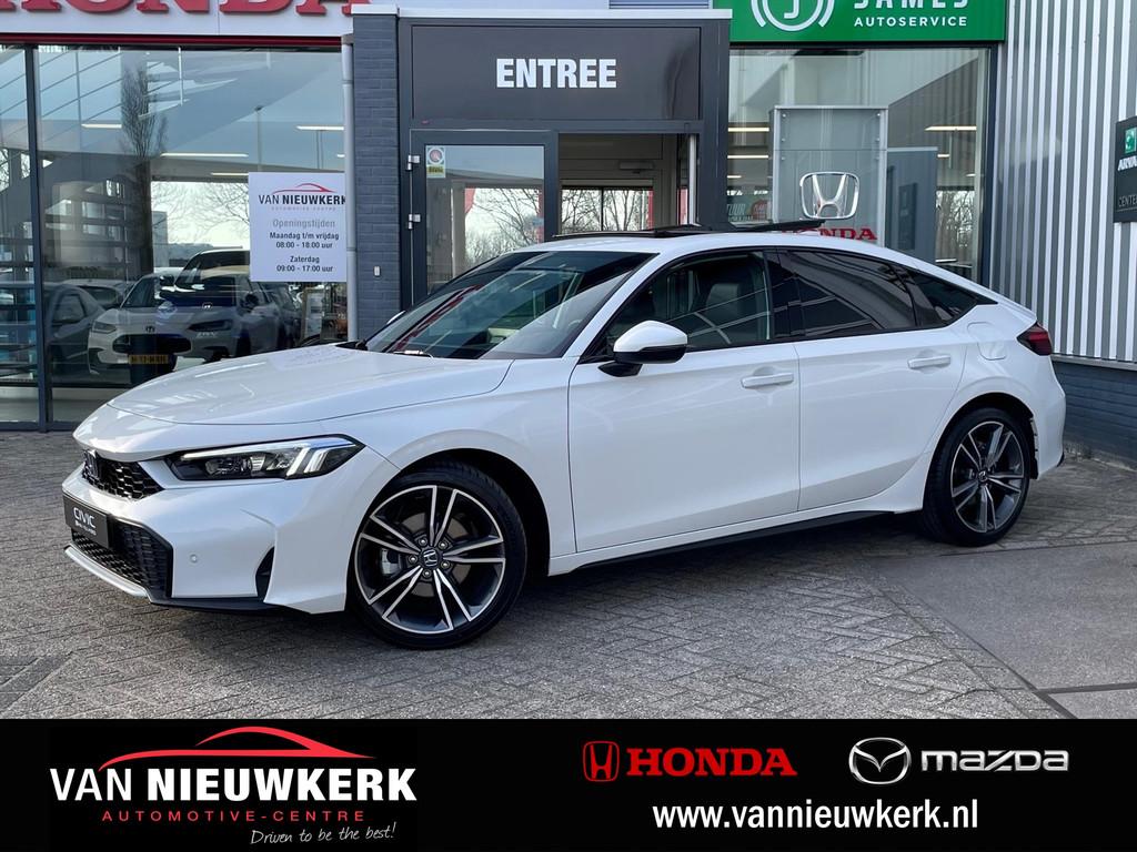 HONDA Civic 2.0 HYBRID 184PK Automaat Advance | Panoramadak, Auto's, Honda, Automaat, 12 maanden, 4 cilinders, Wit