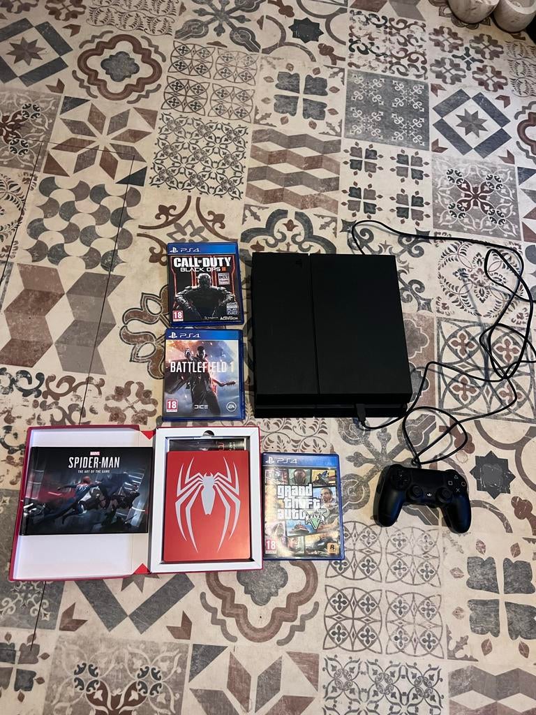 Playstation 4 met games en controller, Ophalen of Verzenden, Met 1 controller, Original, Gebruikt