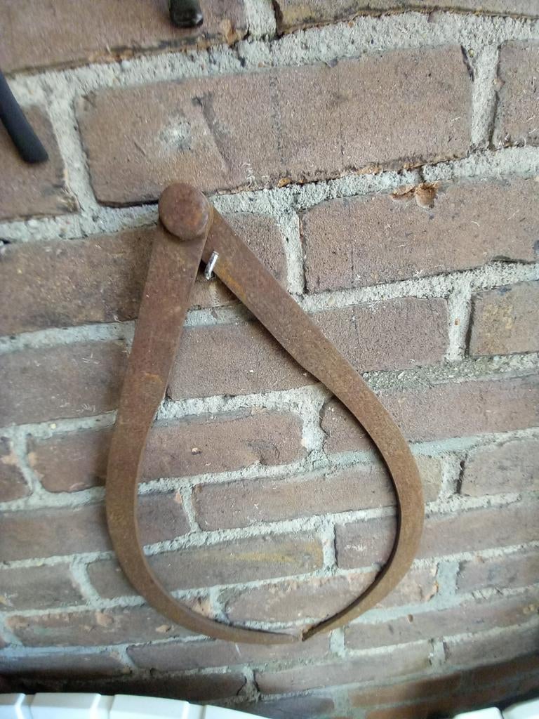 Ouderwetse krombeenpasser om boom dikte te meten, Ophalen of Verzenden