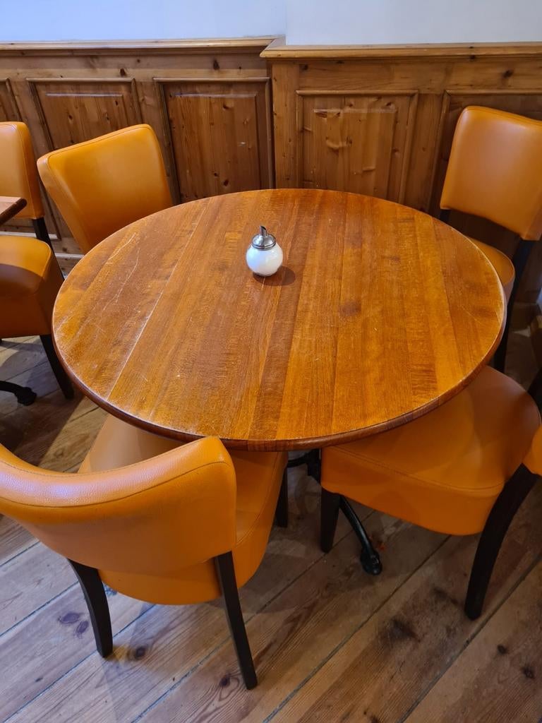 Diverse gebruikte tafels en stoelen, Huis en Inrichting, Tafels | Eettafels, Ophalen, Gebruikt, Rond, 50 tot 100 cm