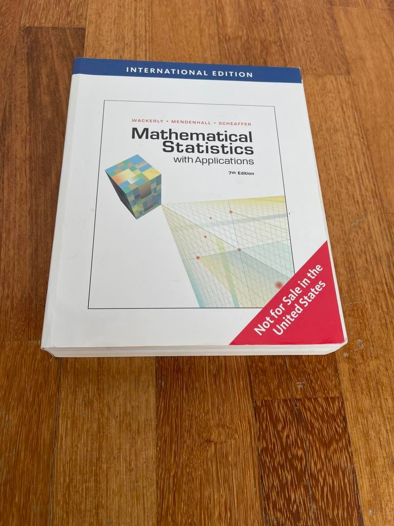 Mathematical statistics with applications 9780495385080, Ophalen of Verzenden, Gelezen, Natuurwetenschap