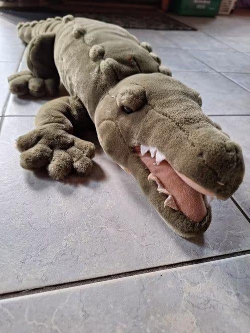 Knuffel Krokodil - Lengte 90 Centimeter, Ophalen of Verzenden, Zo goed als nieuw, Overige typen